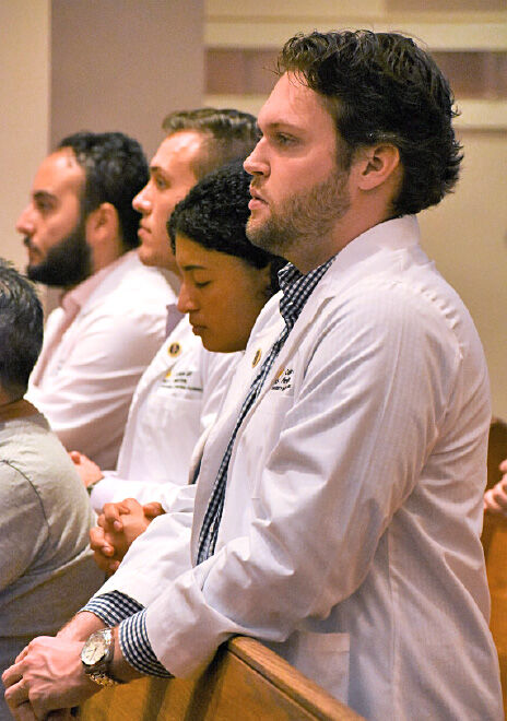 UCF medical students attending the Catholic Medical Association Conference